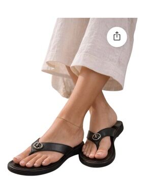 COACH Shelly Turnlock Flip Flops